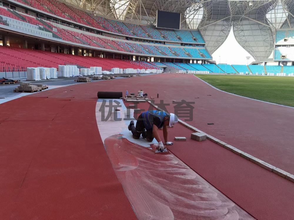 酒泉预制型橡胶跑道每平方米的价格